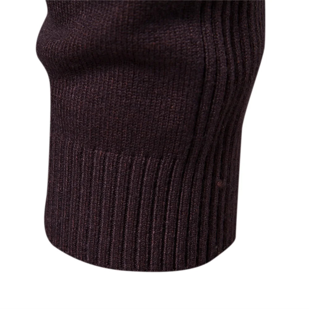 New Winter Turtleneck Thick Mens Sweaters Casual Turtle Neck Solid Color Quality Warm Slim Turtleneck Sweaters Pullover Men.
