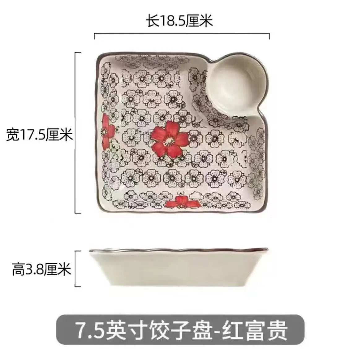 8/10Inch French Vintage Rose Ceramic Plate European Style Dinner Dishe Plates Salad Dessert Dinner Dish Household Art Tableware