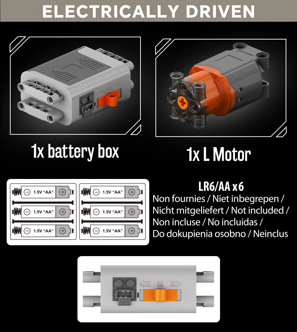 Brick V8 Engine Motorized Simulation Model Electrically Drive Building Blocks Technical Car Parts Creative Toys Gifts Boys Adult.
