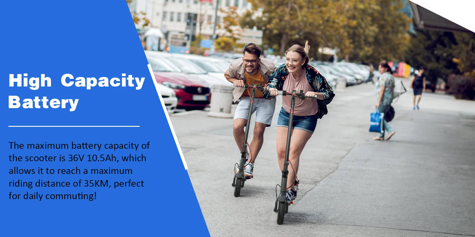 ES80/M365 X1 Electric Scooter 36V 10.5Ah 500W Motor 35KM Long Range 31KM/H 8.5Inch Solid Tires Foldable Smart APP EScooter.