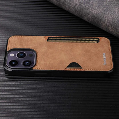 Retro Card Holder Phone Case for iPhone 16 15 14 13 12 11 Pro Max 16E Mini XS XR SE 7 8 Plus Busines Wallet PU Leather Cover.