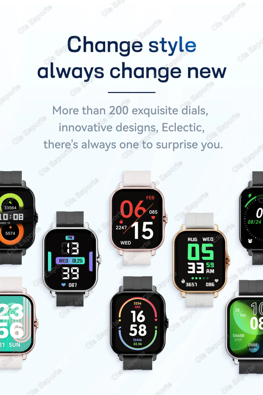 Outdoor Sports Smart Watch Wireless Calling Information Reminder Wallpaper Change Men's and Women's Waterproof Smartwatch 2025.