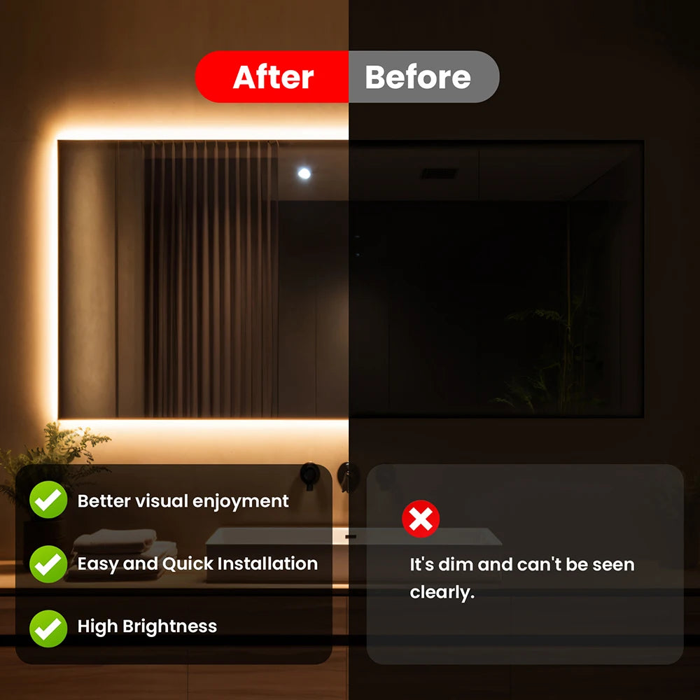 COB LED Streifen Licht Dimmer Schalter EU UK Power Kit 220V 230V 3000K 4000K 6000K 288LED Helle Flex Band Wasserdichte Lineare Beleuchtung.