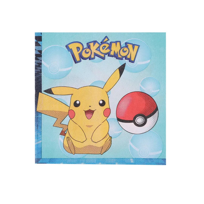 Pokemon Geburtstag Party Dekoration Pikachu Blitz Neue Ballon Set Kid Event Liefert Einweg Geschirr Banner Maske Hintergrund