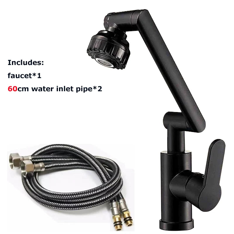 Basin Faucet Hot and Cold Wash Basin Household Bathroom Multi-function Booster Universal Rotating Faucet Kitchen Universal