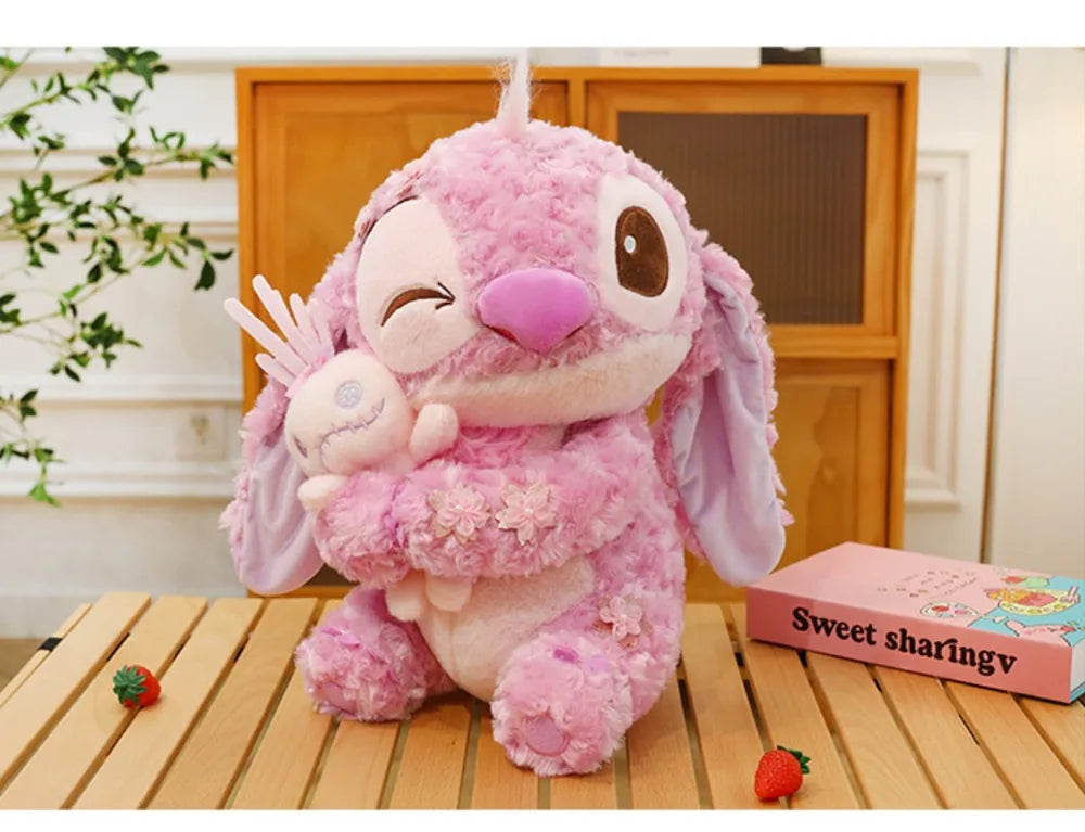 70cm Big Size Disney Lilo & Stitchanime Plush Stuffed Doll Room Decoration Peluche Pillow Angel Plushies Ornaments Gifts