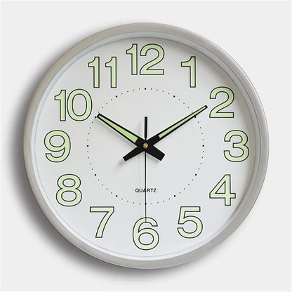30cm Minimalistischen Wanduhr Moderne Design Glowing in the Dark Baby Zimmer Hängen Uhr Uhren Klok Nacht Wohnzimmer wohnkultur