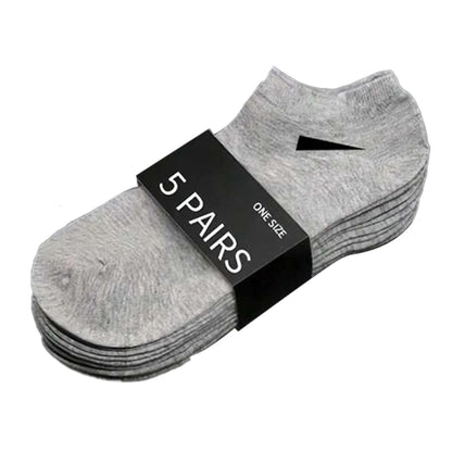 5/10 /20/30 Pairs Unisex Casual Plain Color Boat Socks Thin Breathable Comfy Anti Odor Sweat-absorbing Ankle Socks For Men Women.