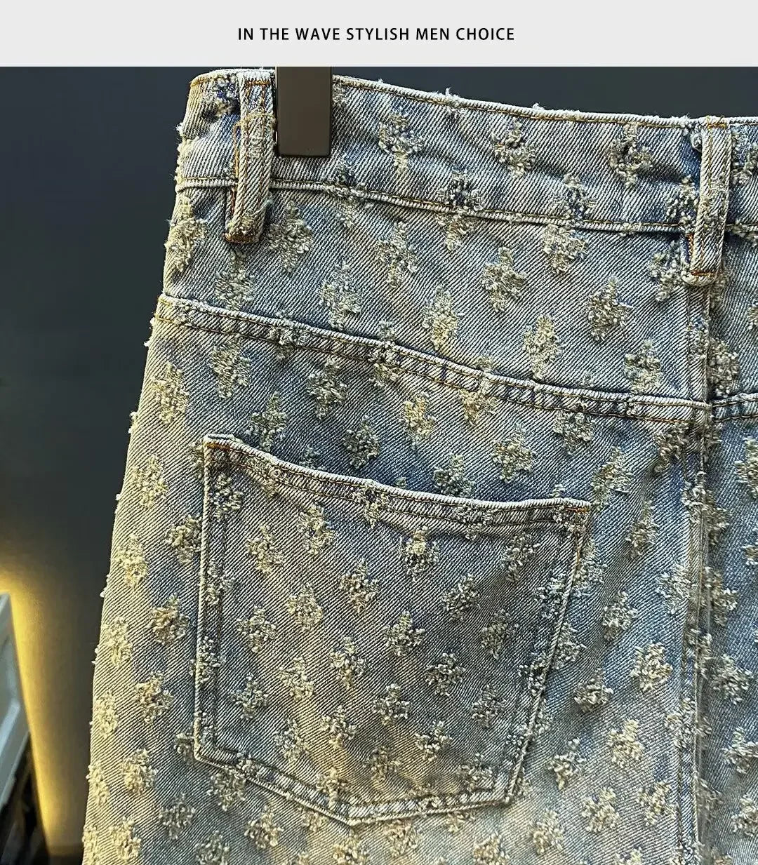 Retro American Casual Vintage Worn Short Jeans Men Straight Loose High Street Five-Point Pants Summer 2025 Distressed Denim.