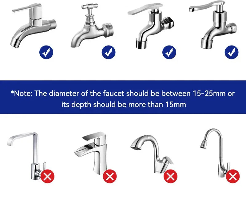 Wheelton Stainless Steel Kitchen Tap Filter Household Ceramic Water Purifier Faucet Water Filter  Activated Carbon Filtration