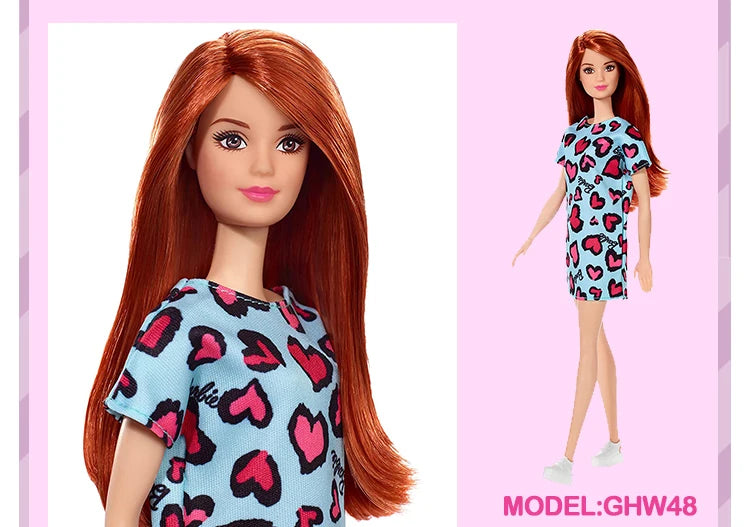 Original Mattel Barbie Fashionistas Doll Music Star Blonde Hair Bjd with Accessories Toys for Girls Collection Educational Props.