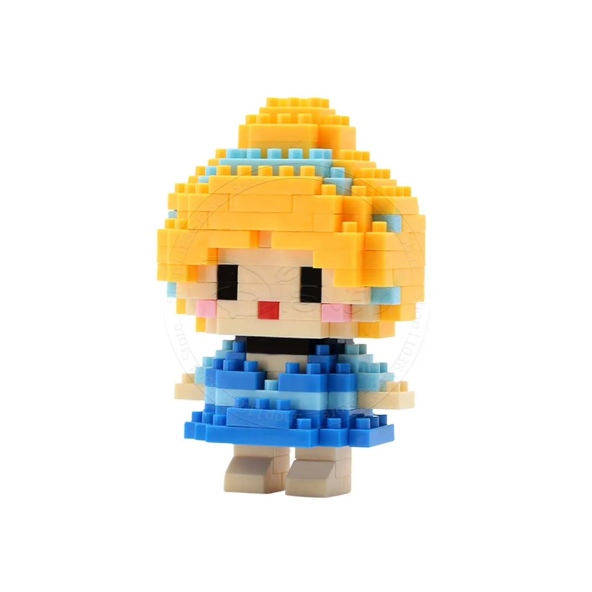 Stitch Disney Princess Elsa LinaBell Building Blocks Mickey Mouse Duck Mini Action Figures Blocks Assemble Toys Brick Kids Gifts.