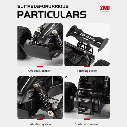 Remote Control Car RC Drift Racing 1:16 Vehicle Off Road Alloy 2.4G Radio High-Speed Trucks With LED Light Climbing Gift Kid Toy.