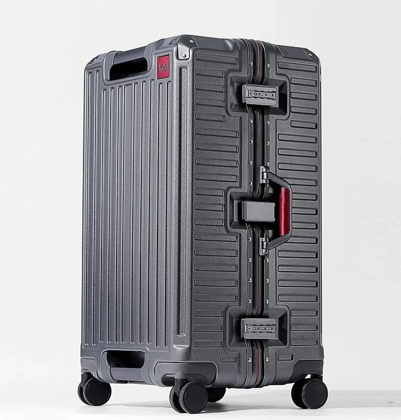 20-Zoll-Rollgepäck für die Kabine, multifunktionaler Reisekoffer, Passwortsperre, omnidirektionales Rad, Rollgepäckkoffer.