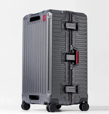 20-Zoll-Rollgepäck für die Kabine, multifunktionaler Reisekoffer, Passwortsperre, omnidirektionales Rad, Rollgepäckkoffer.