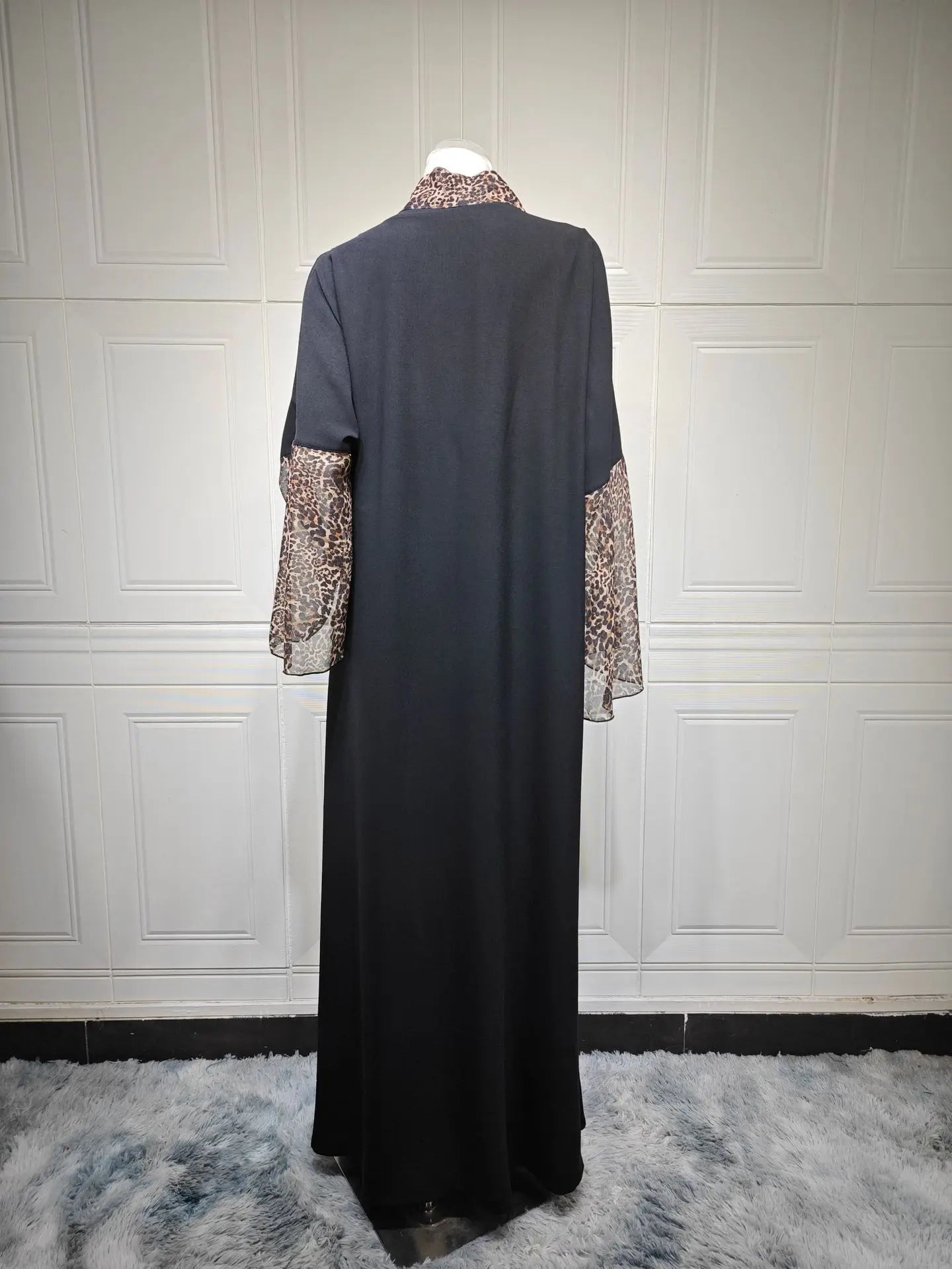 Eid Women Muslim Abaya Leopard Cardigan with Scarf Dress 2025 Vestidos Largos Caftan Robe Jalabiya Ramadan Morocco Dubai Kaftan