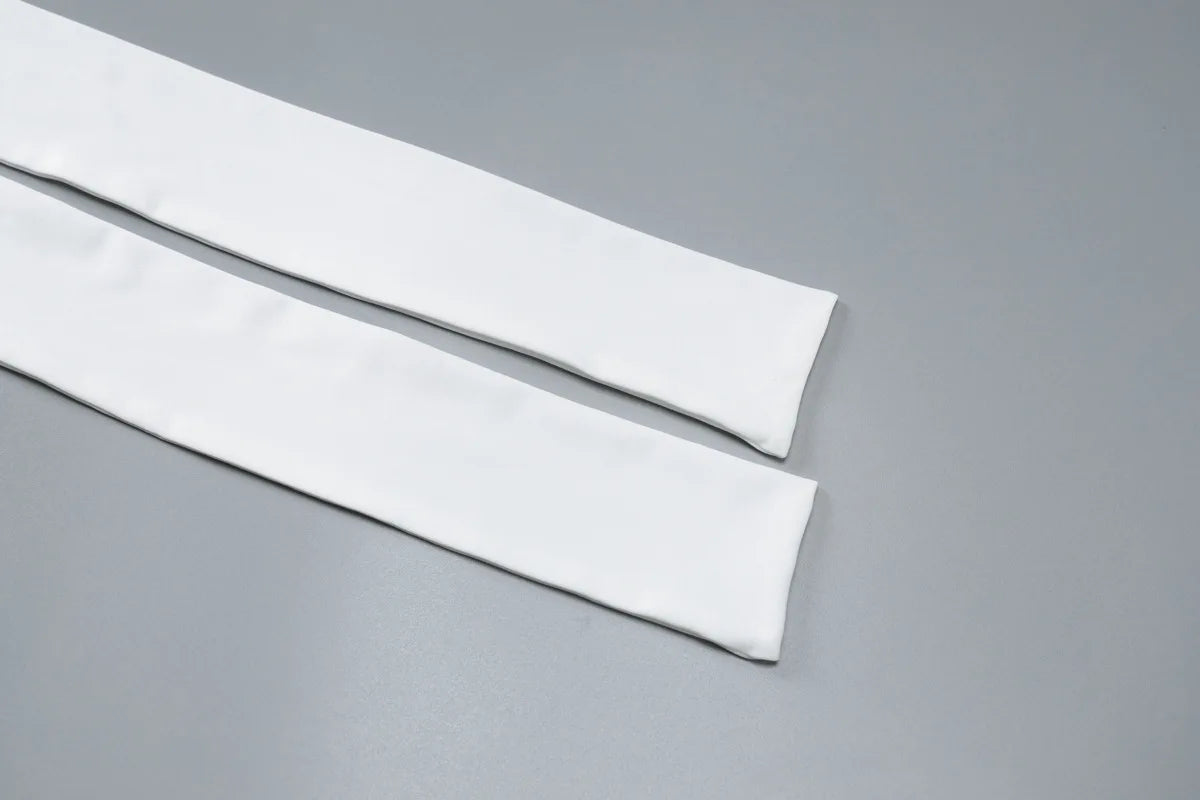 Tossy White Shorts 2 Piece-Set Female See-Through Slim Pleated Fashion Cropped Top And High Waist Shorts Sets Women's Outfits.