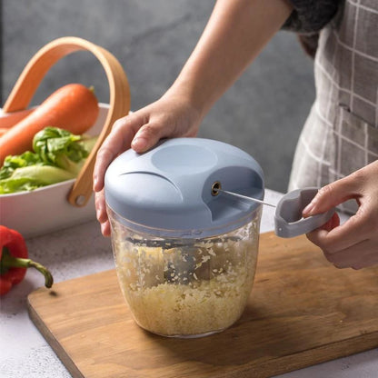 Midea Manual Garlic Chopper Meat Mincer Hand Pull Press Crusher Multifunctional Vegetable Chili Onion Cutter Kitchen Accessories.
