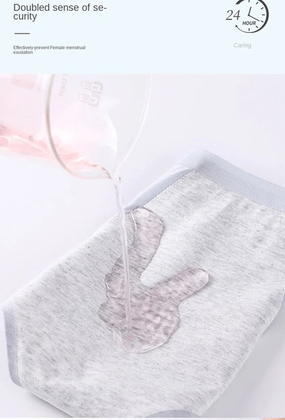 Menstrual Panties for Women Leak Proof Briefs Cotton Lingerie Absorbency Comfortable Physiological Underwear Period Underpants.
