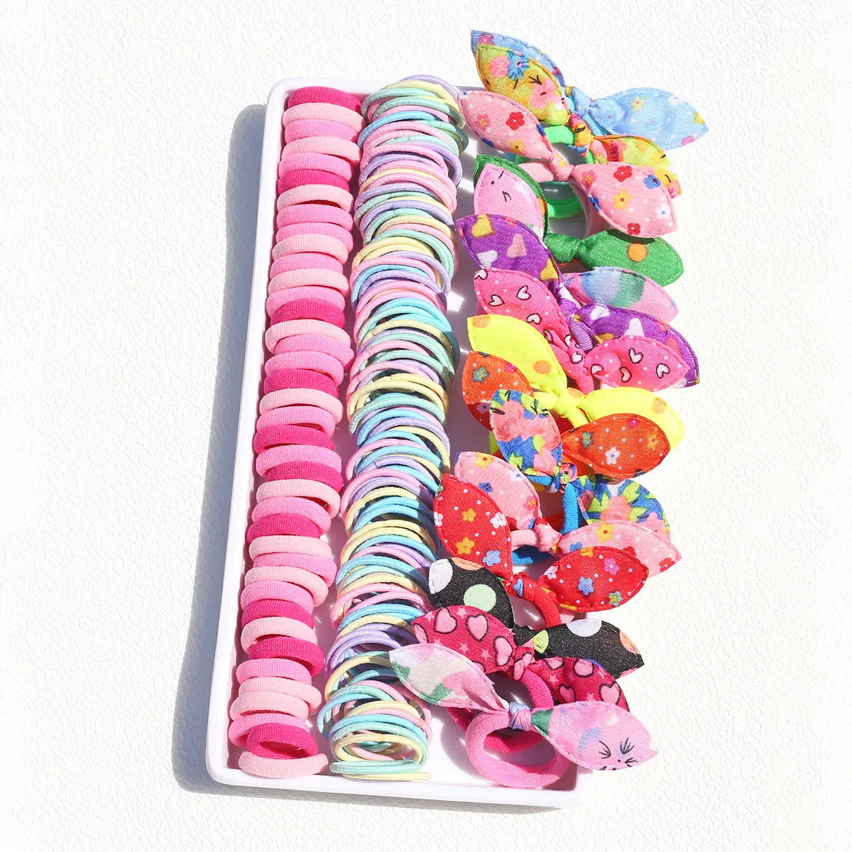 165-300PCS Hair Accessories Set Hairstyle House Play Toy Girl Elastic Hair Bands Butterfly Knot Hair Rope.