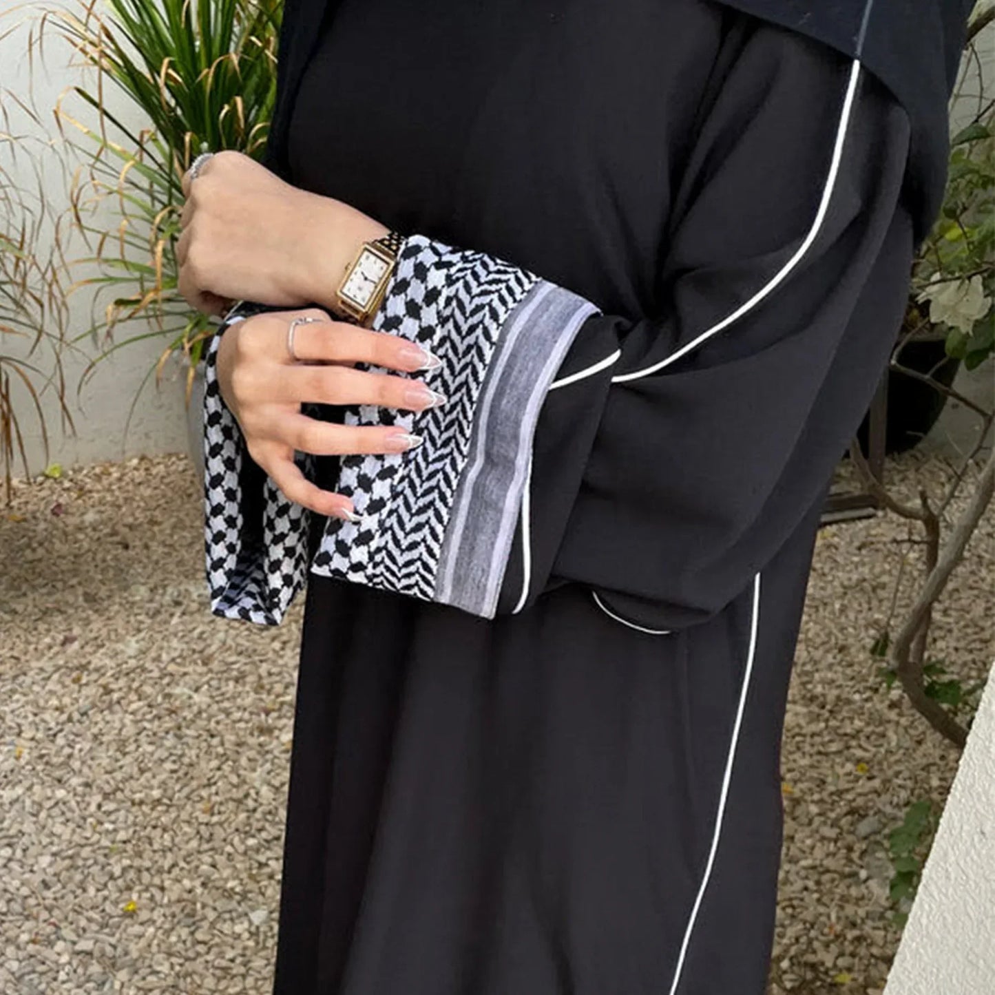 Linen Closed Abaya Keffiyeh Muslim Dress Printed Abayas for Women Dubai 2025 Luxury Turkey Ramadan Islamic Clothes Kaftan Robe.