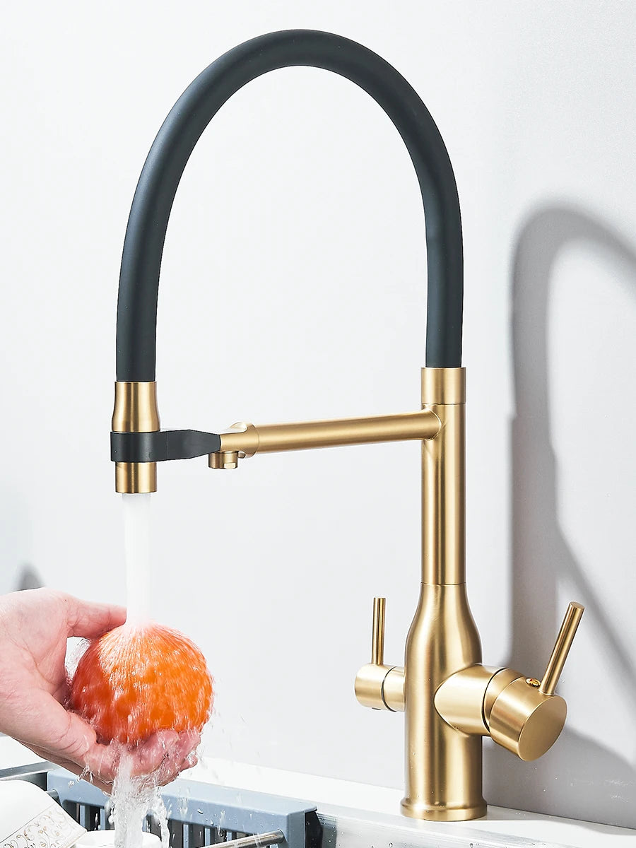 Filtered Kitchen Faucet Purification Tap With Magnetic Sprayer Kitchen Faucet Filtered Water Purification Feature Kitchen Tap