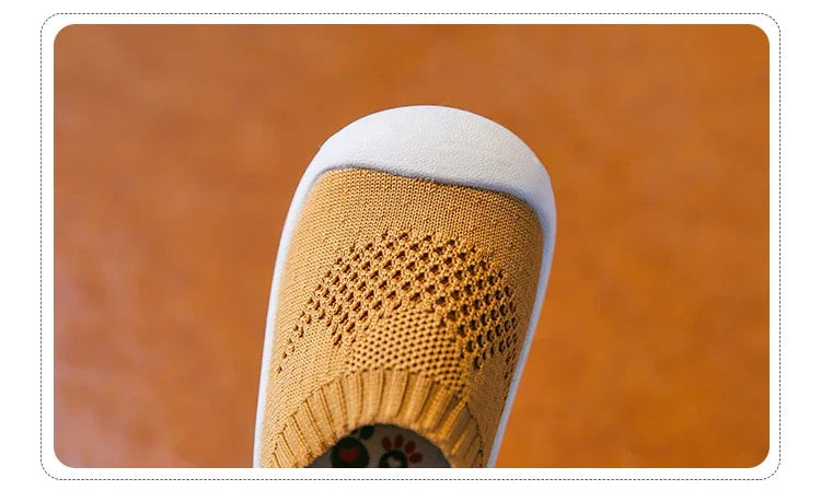 Baby Boys Casual Shoes Toddlers Girls Sneakers Stretch Fabric Kids Shoes Slip-on Soft Anti-skid Children Breathable Baby Flats.