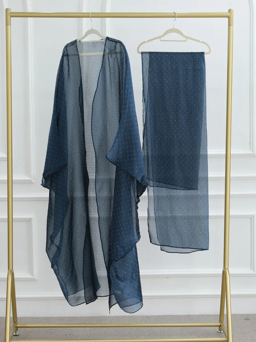 Women Arabic Eid Muslim Dubai Abaya Luxury hot diamonds Hijab Dress Kimono Cardigan Kaftan Robe Femme Islam Clothing Kebaya.