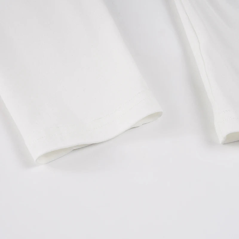 2025 Autumn Winter Women Korean Fake Two Pieces Slash Neck Top 2000s Long Sleeve T-Shirt Kpop Tees Y2k Design Coquette Gyaru New.