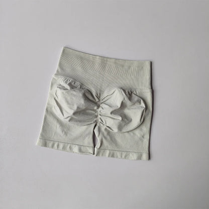 Peach Buttock Lifting Three-point Shorts Summer High Waisted Yoga Shorts Fashionable and Sexy Running Fitness Pants Solid Color.