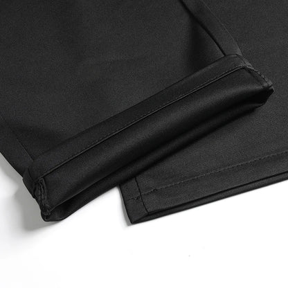 29-42 Men's Summer Pants Thin Straight Stretch Casual Pants with No Trace No Ironing Fabric Silky and Cool Feeling