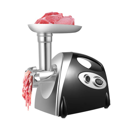 800W Stainless Steel Electric Meat Grinder with Sausage Filler Professional Kitchen Equipment.