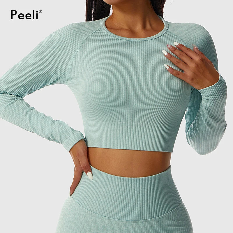 2/3 Piece Set Women Gym Wear Seamless Yoga Set Sports Bra Crop Top High Waist Leggings Fitness Sportswear Workout Outfits Woman.