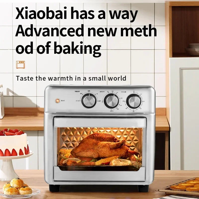 Smart air fryer oven 26L 13L Large Capacity Electric Air Fryers Visible Window Household Kitchen Deep Fryer without Oil EU 220V.