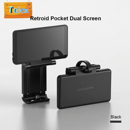 Tolex Retroid Pocket Dual Screen for RP4 Pro RP5 Handheld Game Console 5.5Inch Touch Screen Type C Game Console Double Screen.