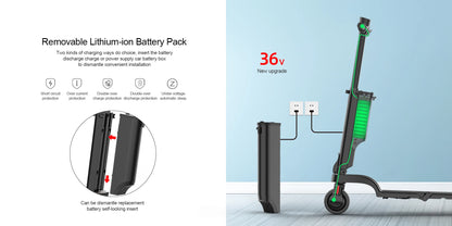 HX X6 electric scooter EScooter 350W 25KM/H Electric scooters Foldable Electric Kick Scooters 5.5 Inch APP Smart adult e scooter.