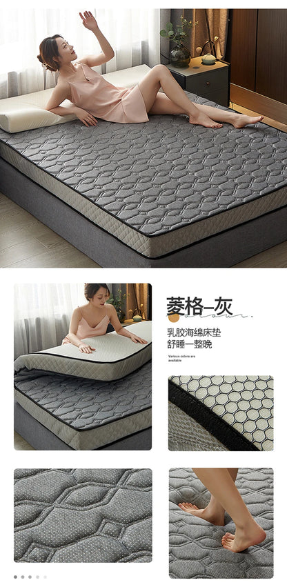 Latexmatratzen für zu Hause, Tatami-Matten, gepolstert zur Miete, dünne Polster für Einzel- und Doppel-Studentenwohnheime, verdickt