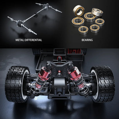 1/14 MJX 14303 Rc Drift Car 2.4G High Speed Drift Rally Truck Hyper Go Brushless 4WD Off-Road RC Cars for Adults for Kids Toys.