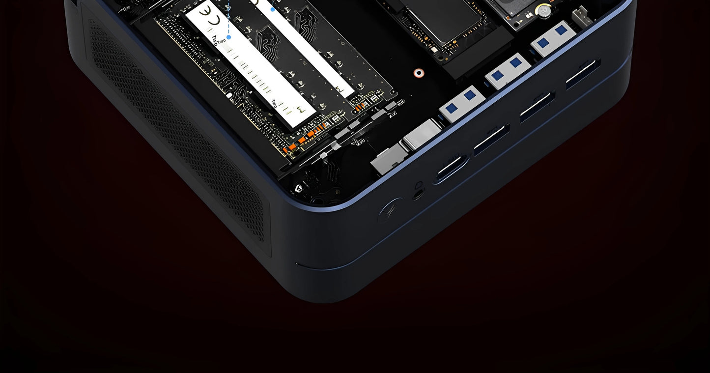 Mini Host Amd Ryzen R7-7735hs 8745hs Ddr5 70w  Wifi6 4k Pcie4.0 Ssd High-End Gaming Desktop Mini Host Diy Barebone System