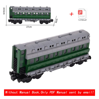 MOC City Creative Idea Train Brake Classic Auto Building Classic Auto Blocks Bricks Assembled DIY Toys.