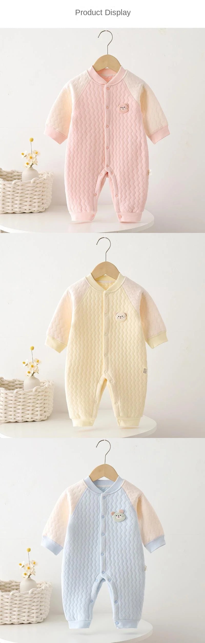 Baby-Body ohne Knochen, warmer Strampler für Neugeborene, Jungen und Mädchen, Cartoon-Body mit langen Ärmeln, Kletteranzug.