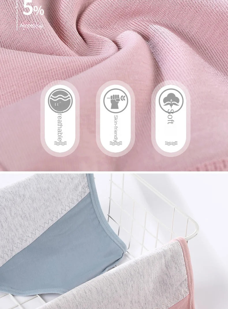 Women's menstrual briefs large flow postpartum water absorption leakproof briefs women's pure cotton menstrual briefs lingerie.