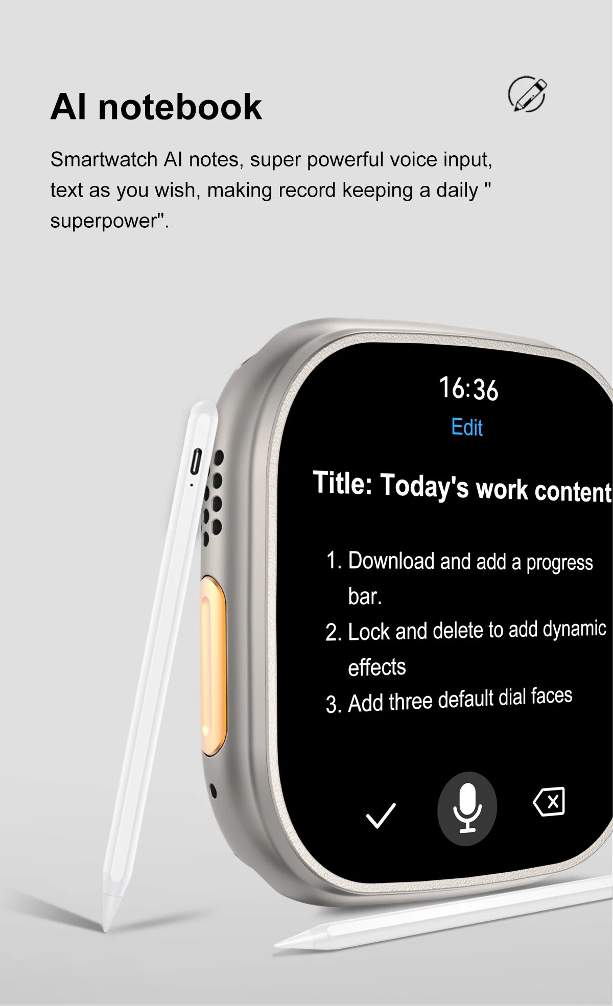 DT Ultra 3 Smartwatch Amoled Screen 4GB MP3 MP4 Player Bluetooth Network Sharing APP Store ChatGPT Smart AI Watch Men Sportwatch.