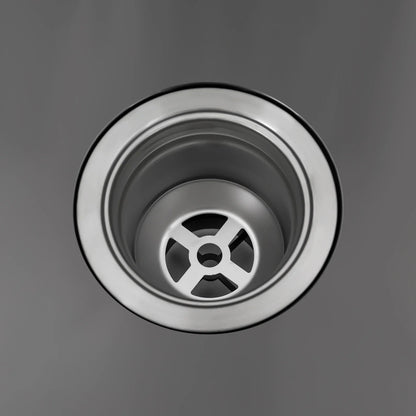 Küchenspüle, rechteckige Spüle aus schwarzem Edelstahl, integriertes Spülbecken mit Küchenseifenspender