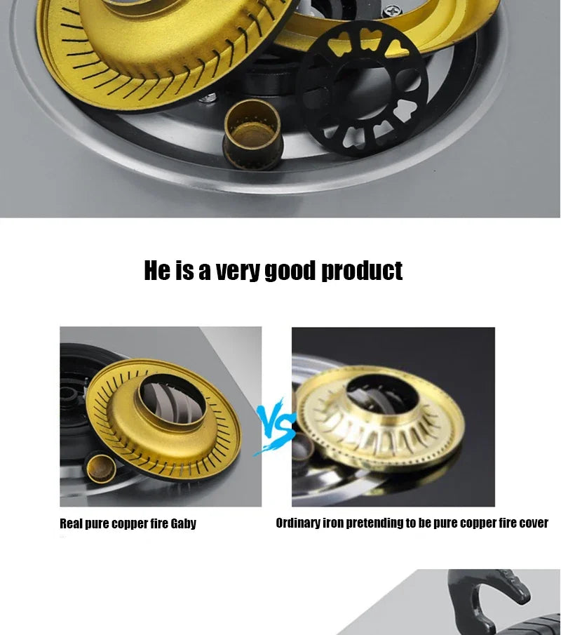 4.0KW Household Single-Burner Gas Stove/Desktop Embedded Dual-Purpose Natural Liquefied Gas Stove /Electronic Pulser.