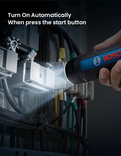 Bosch GO 3 Elektroschrauber-Set, 3,6 V, 5 Nm, kabellose Mini-Handbohrmaschine, wiederaufladbarer Schraubendreher, Bosch Multifunktions-Elektrowerkzeug