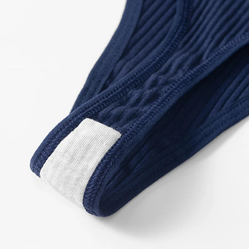 TrowBridge 10PCS/Set Women's Panties Cotton Striped Underwear Sexy Sports Thongs Lingerie Soft Comfortable G-Strings Hot T-Backs.