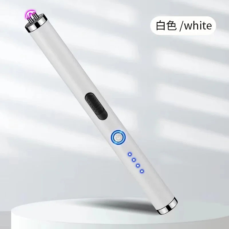 Outdoor Portable Pulse Ignition Gun, Gas Stove Candle BBQ Cooking Kitchen Double Arc Lighter, USB Electronic Lighter