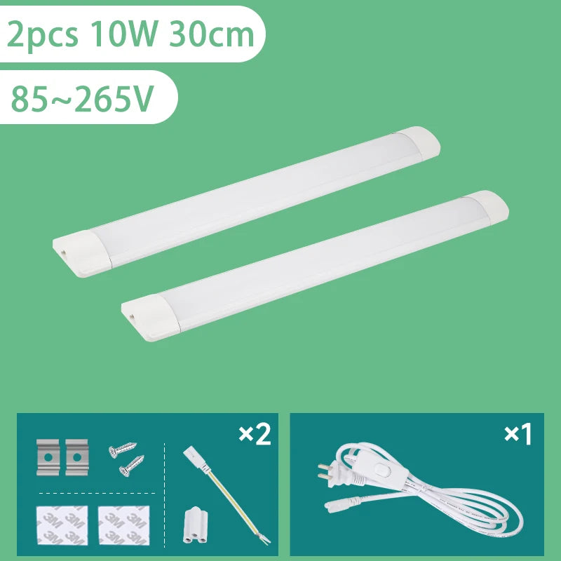 Super Helle Küche Licht Unter Schrank Lichter 20W 10W 6W Led-leuchten Für Küche 220V 110V Küche Beleuchtung Led Rohr Licht