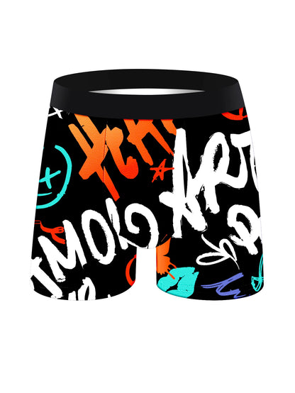 10 Stück Herren-Unterwäsche, weich, bequem, locker, hautfreundlich, lange Boxershorts für Herren, trendige, farbenfrohe, modische Herrenhosen